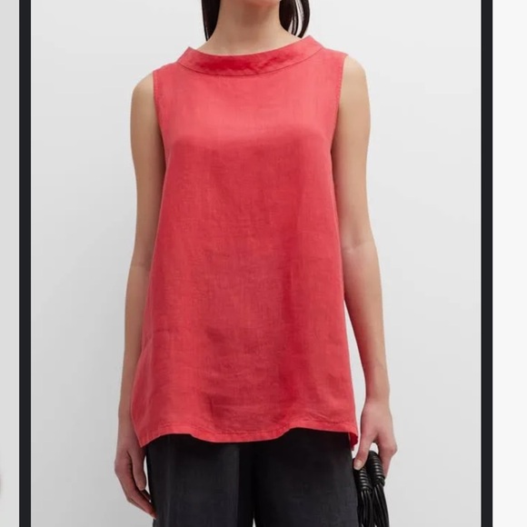 Eileen Fisher sleeveless linen tunic - Picture 5 of 6